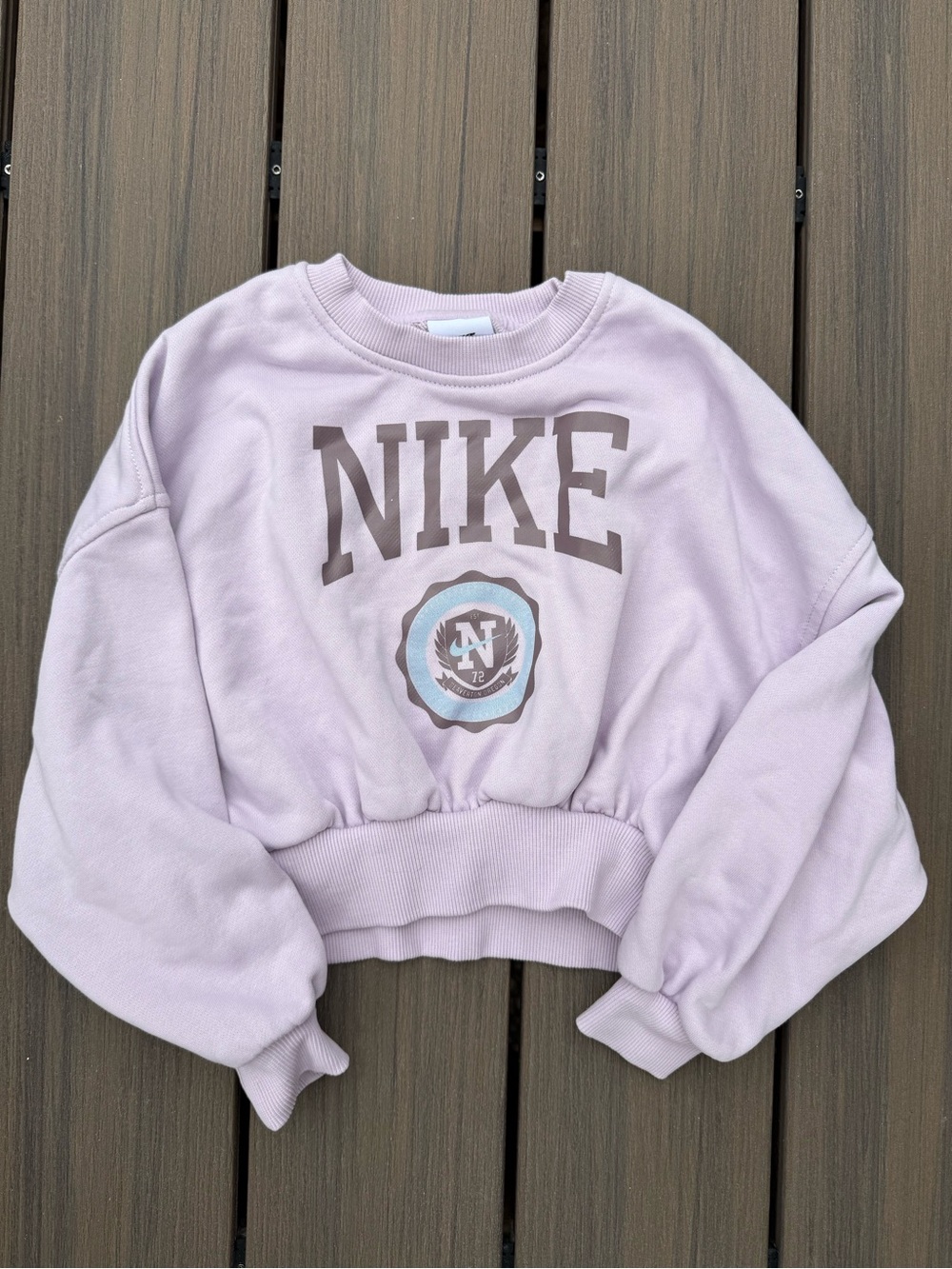 Girls XS Nike Crop Sweatshirt